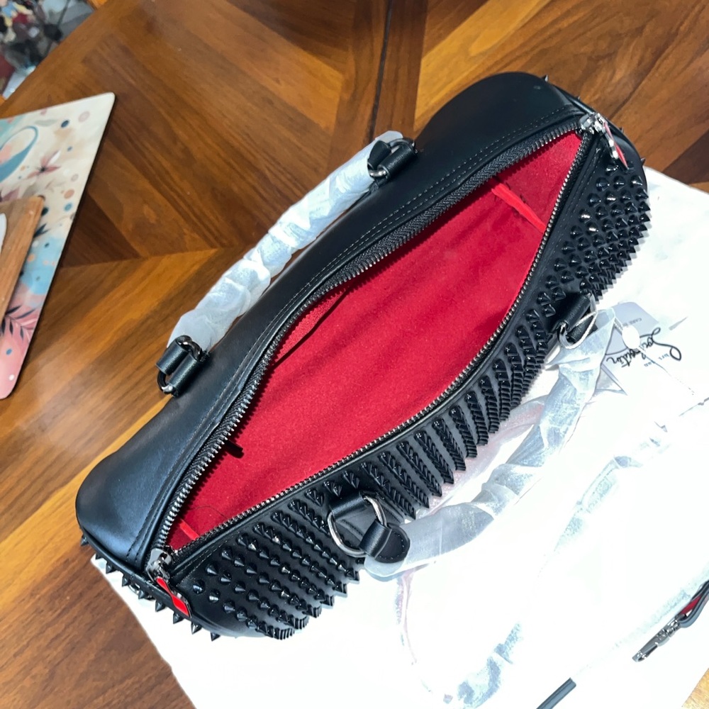 Source Unknown Black Studded Barrel Crossbody Bag… - image 6